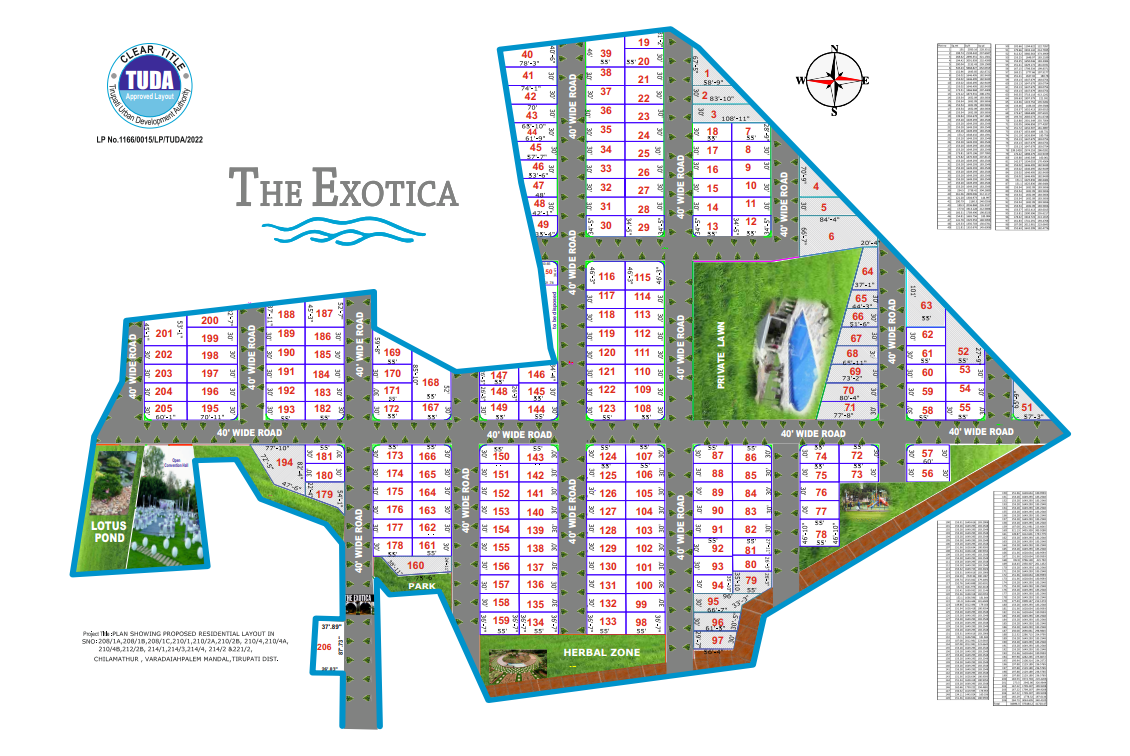 Bingimalla_Projects_The_Exotica_layout_Map